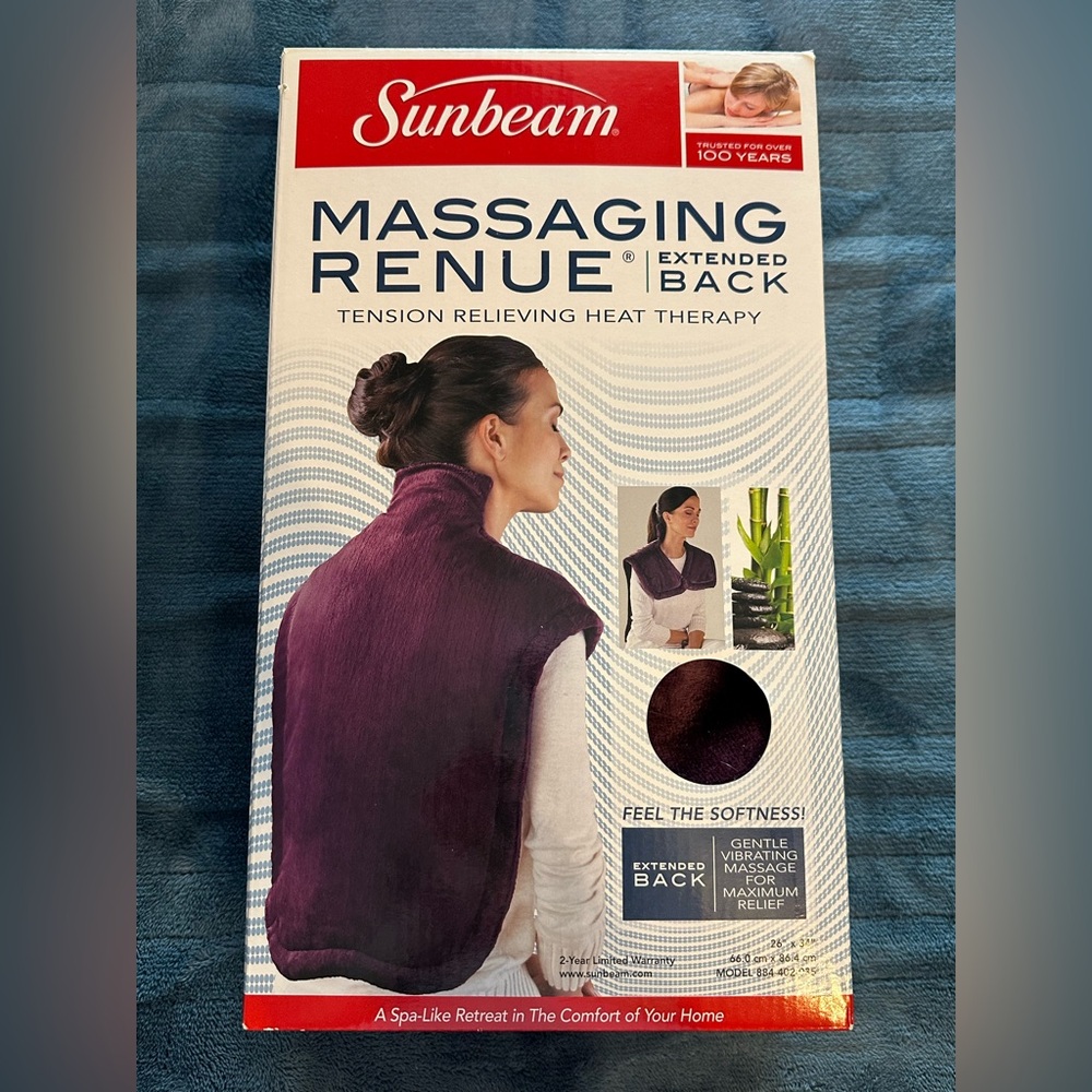 Sunbeam Massaging Renue Extended Back - Purple